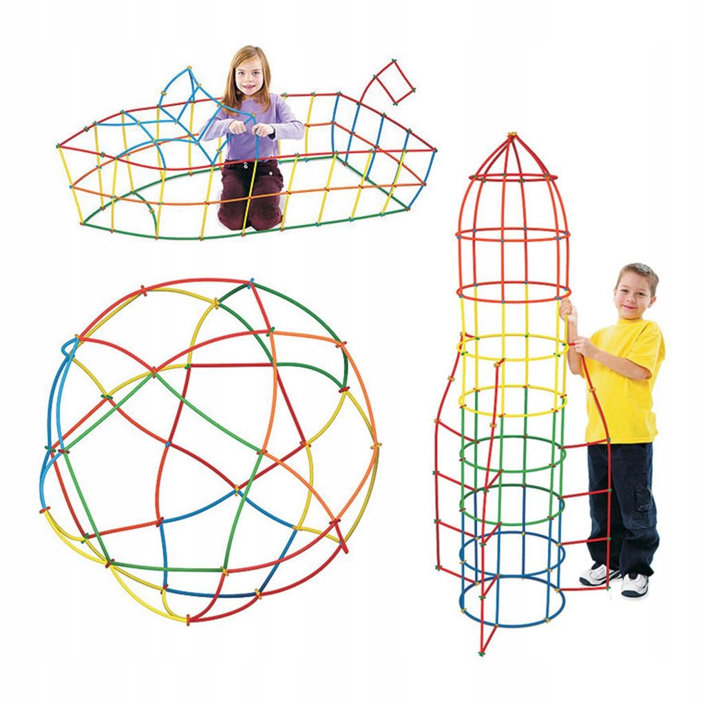 Dolity Straw Constructor Stem Fort Building Minimalny wiek dziecka 0
