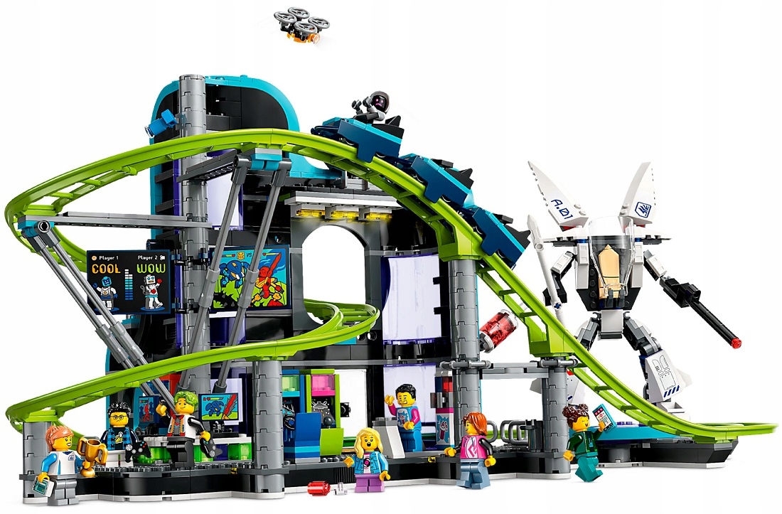 stavebnice Lego City Park Svět Robotů S Horskou Dráhou 60421