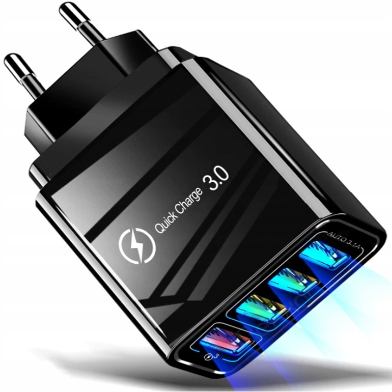 

Szybka Ładowarka Sieciowa Quick Charge 3.0 4xUSB