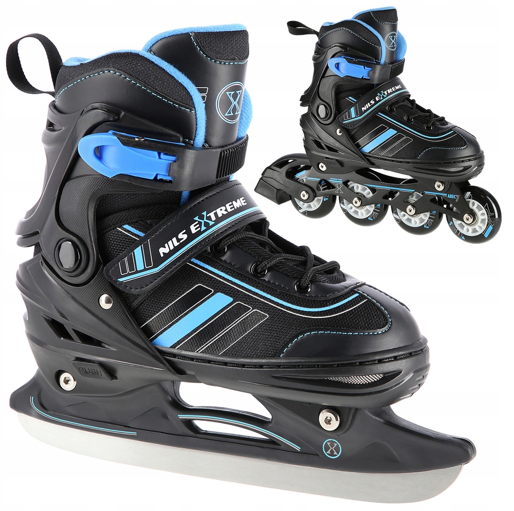 2v1 Brusle 2v1 Nastavitelné Hokejové Brusle s vyměnitelnou dětskou lyžinou