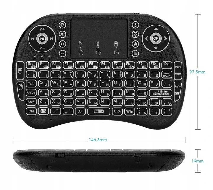 MINI KLAWIATURA BEZPRZEWODOWA SMART TV BLUETOOTH Kod producenta i8+