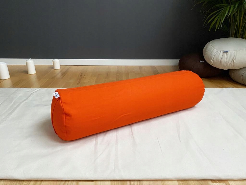 Bolster na jógu 70x20 cm s obalem Orange Polský Výrobek