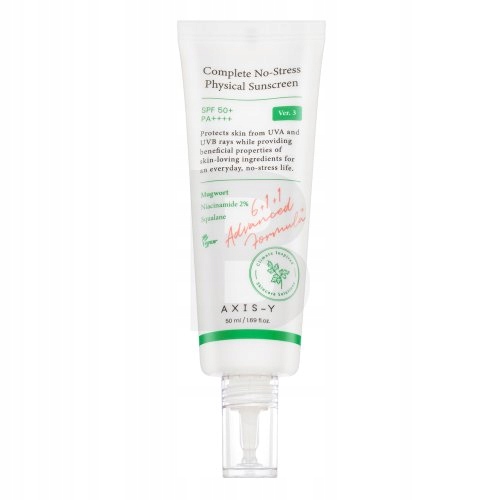 Axis-Y Complete No- Stress krém na opalování Physical Sunscreen SPF50 Pa+
