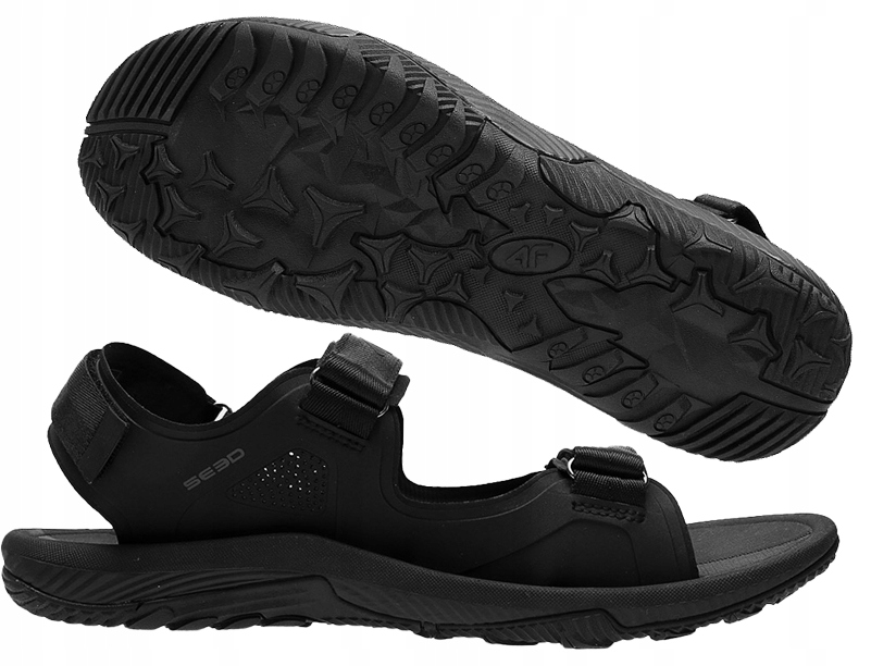 Pánské sportovní sandály 4FSS23FSANM019 20S na suchý zip vel. 44