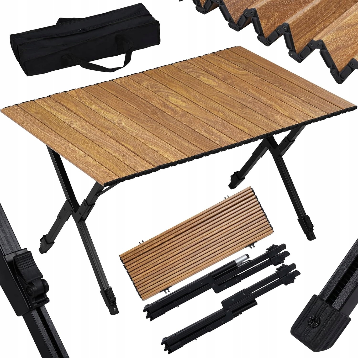 Składany stół Kempingowy Woltu 60gł. x 90szer. . x 58wys. cm