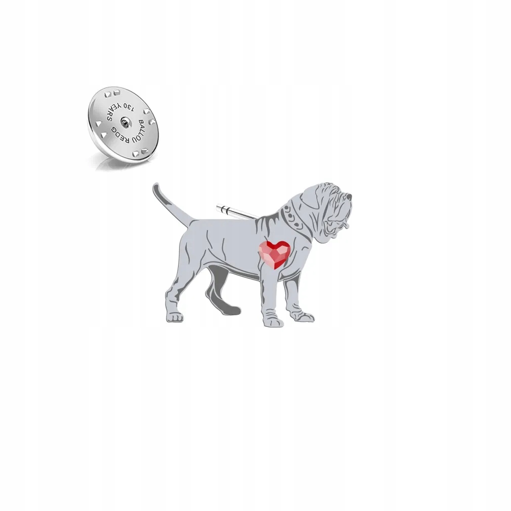 Odznak Mastino Napoletano 925 Šperky jako Dárek Dedikace