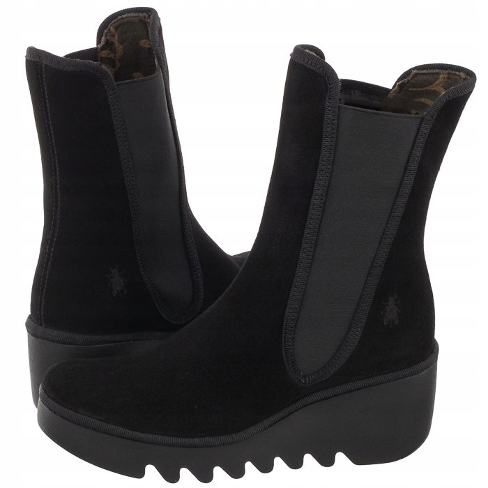 Dámské Kotníkové Boty na podpatku Fly London Byro černé