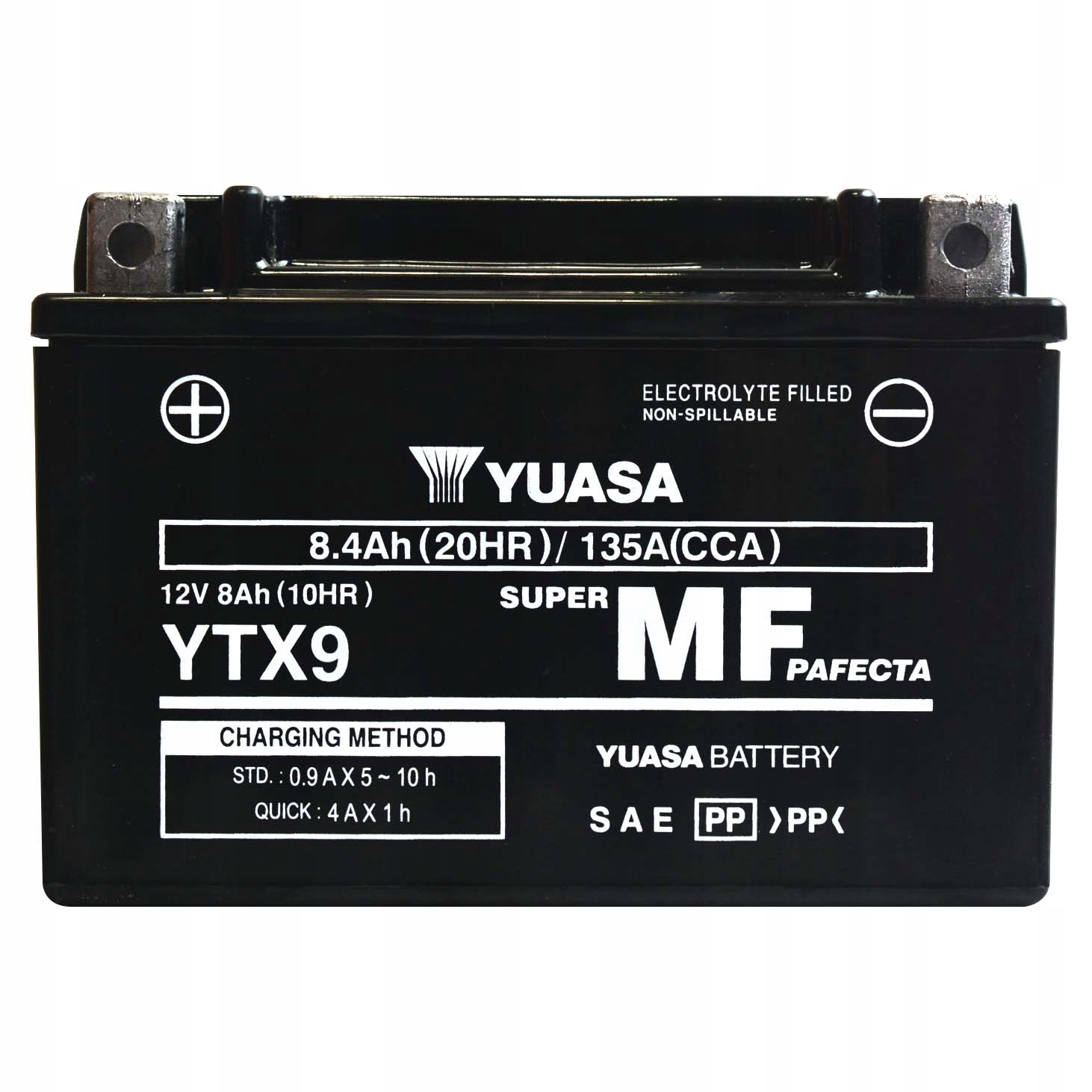 Yuasa YTX9-BS 12V 8AH 135A Uruchomiony!!!