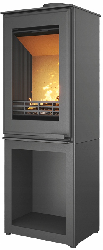 Litinová koza volně stojící kamna ocelová kamna 9,5 kW krb Venus Box