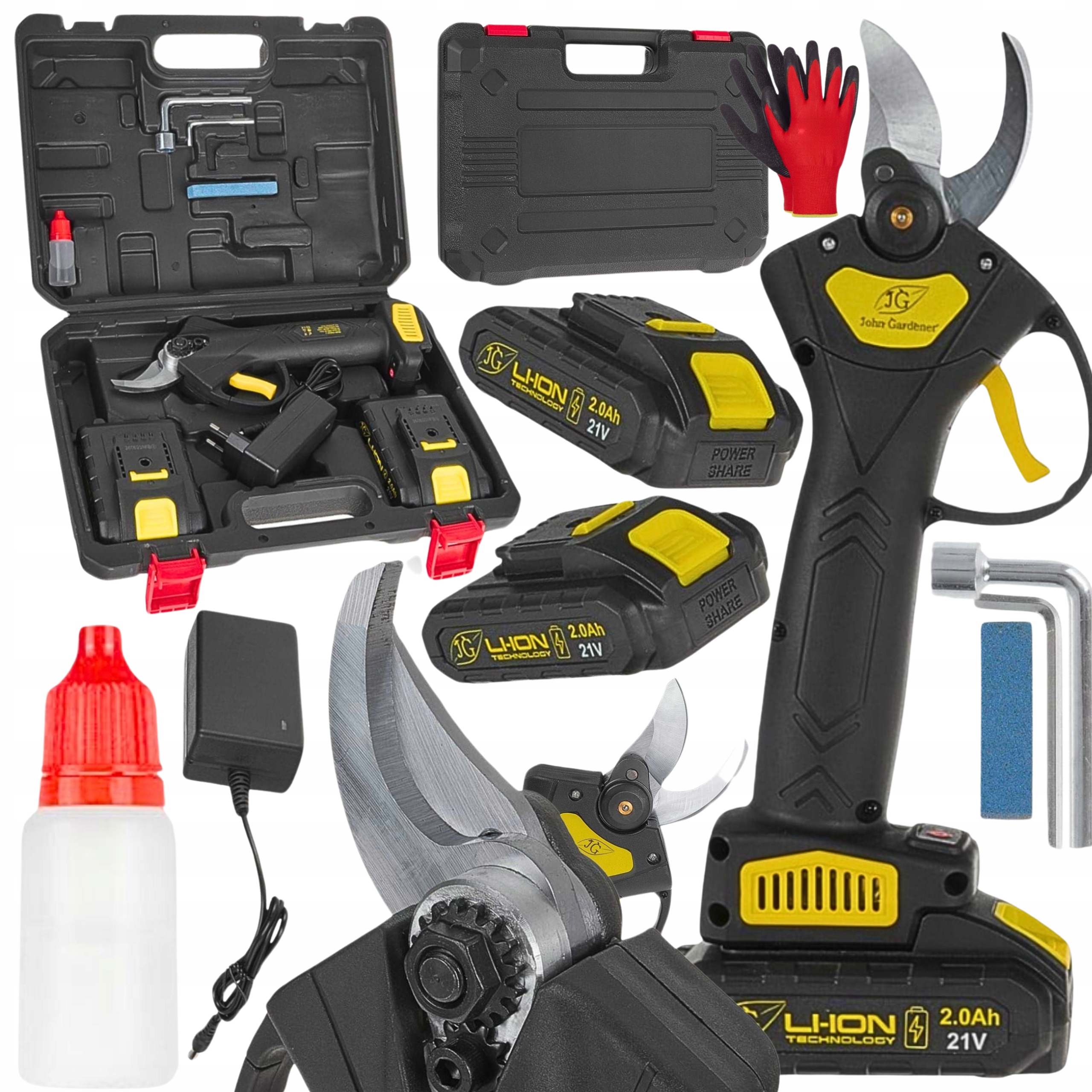 Zahradní nůžky Nůžky Na Živý Plot Elektrické Akumulátorové Zahradní Pro Větve