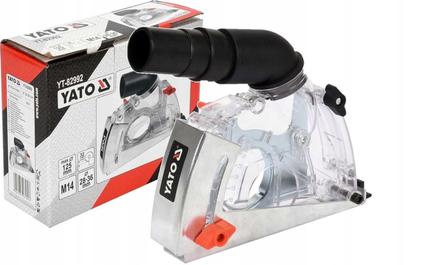 Protiprachová Krytka Pro Řezání 125 MM Yato M14, Odsávání Prachu, Bruska