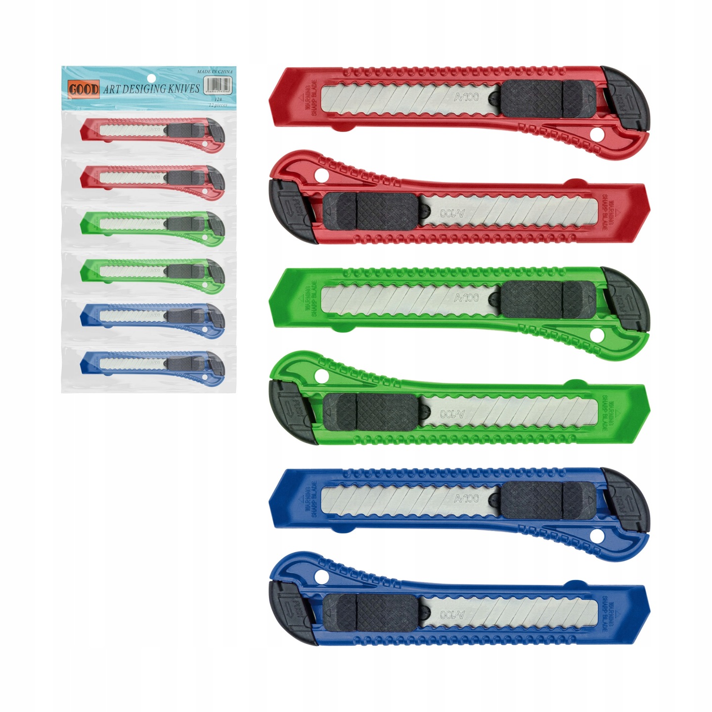 

Tapeciak Nóż nożyk z ostrzem łamanym 18mm kpl 6szt