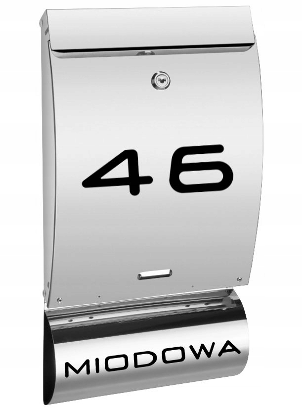 SKRZYNKA NA LISTY POCZTOWE NAPIS NIERDZEWNA