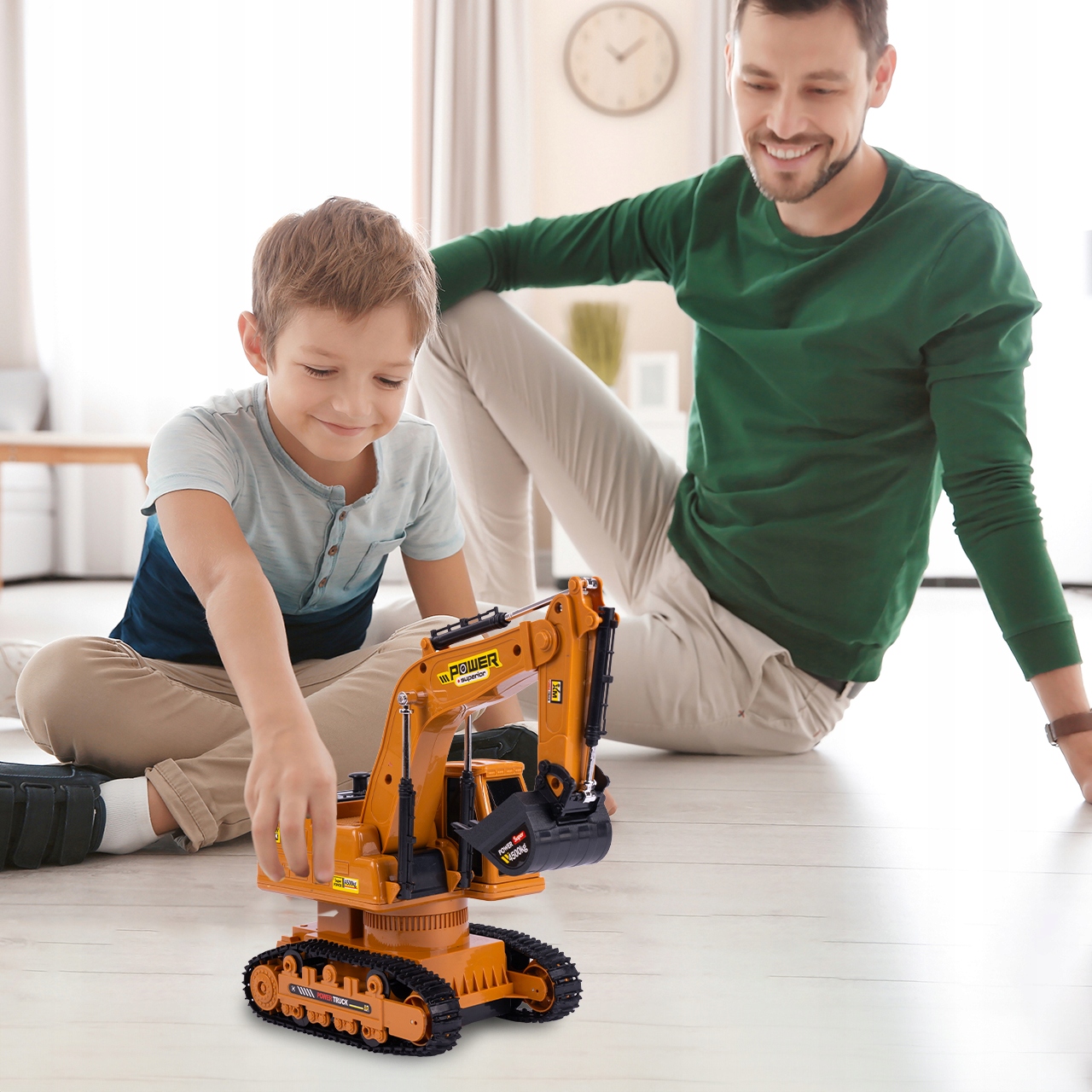 Tālvadības buldozers/ekskavators, tālvadības transportlīdzekļa celtniecības mašīna 2.4, ražotājs MalPlay