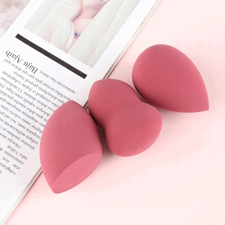 5 x Mixér Růžová Houbička na make-up Lžička Sponge na podklad
