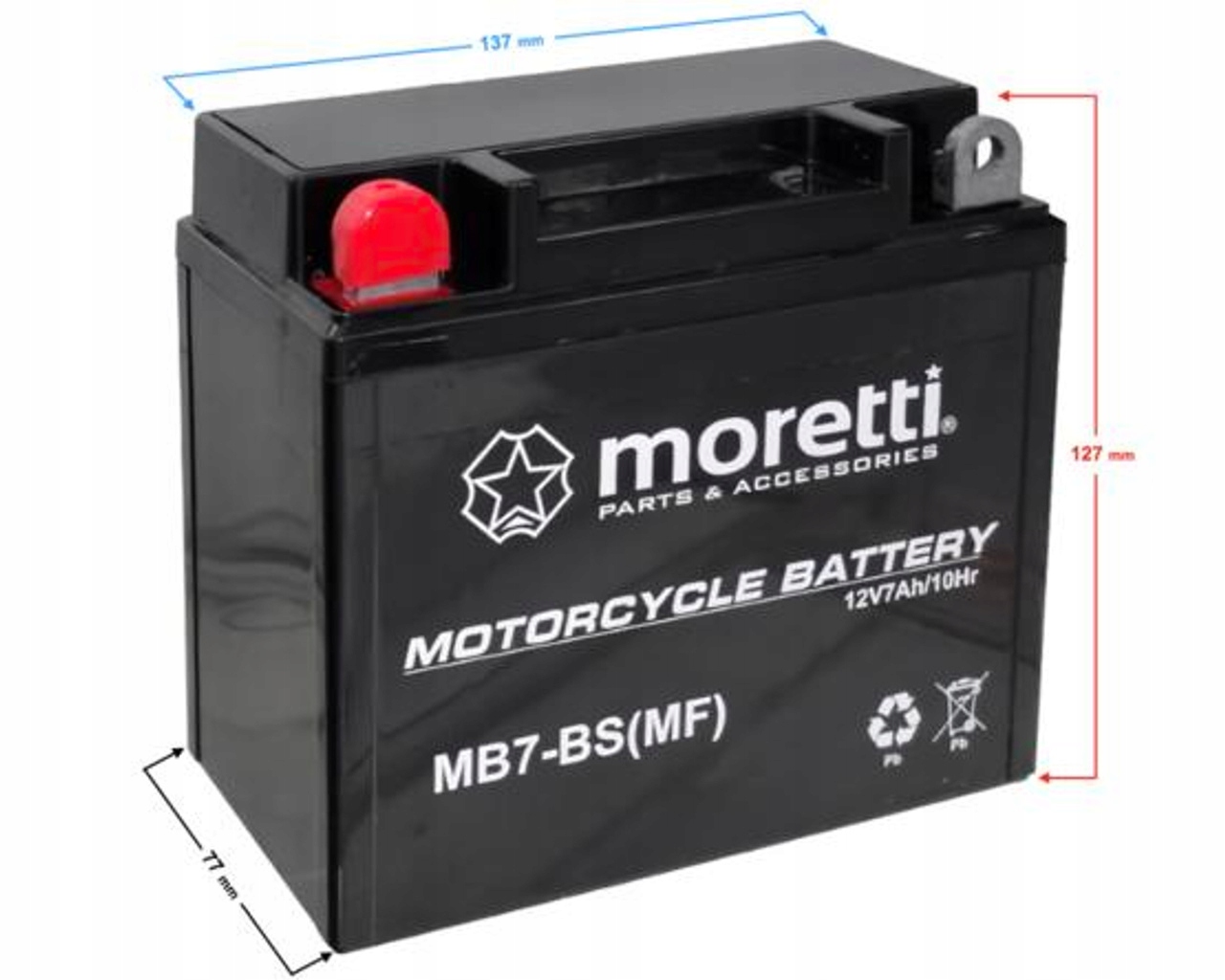 AKUMULATOR ŻELOWY MB7-BS 12V JUNAK KYMCO KEEWAY Producent Moretti