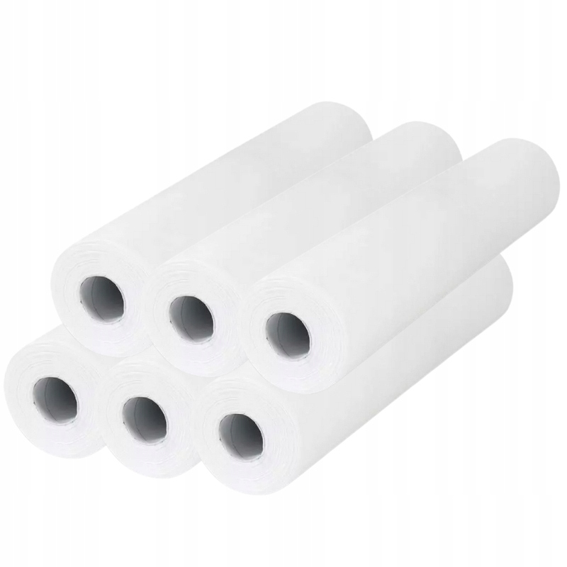 Podkłady Włókninowe kosmetyczne w rolce prześcieradła 60cm x 50m 6 rolek