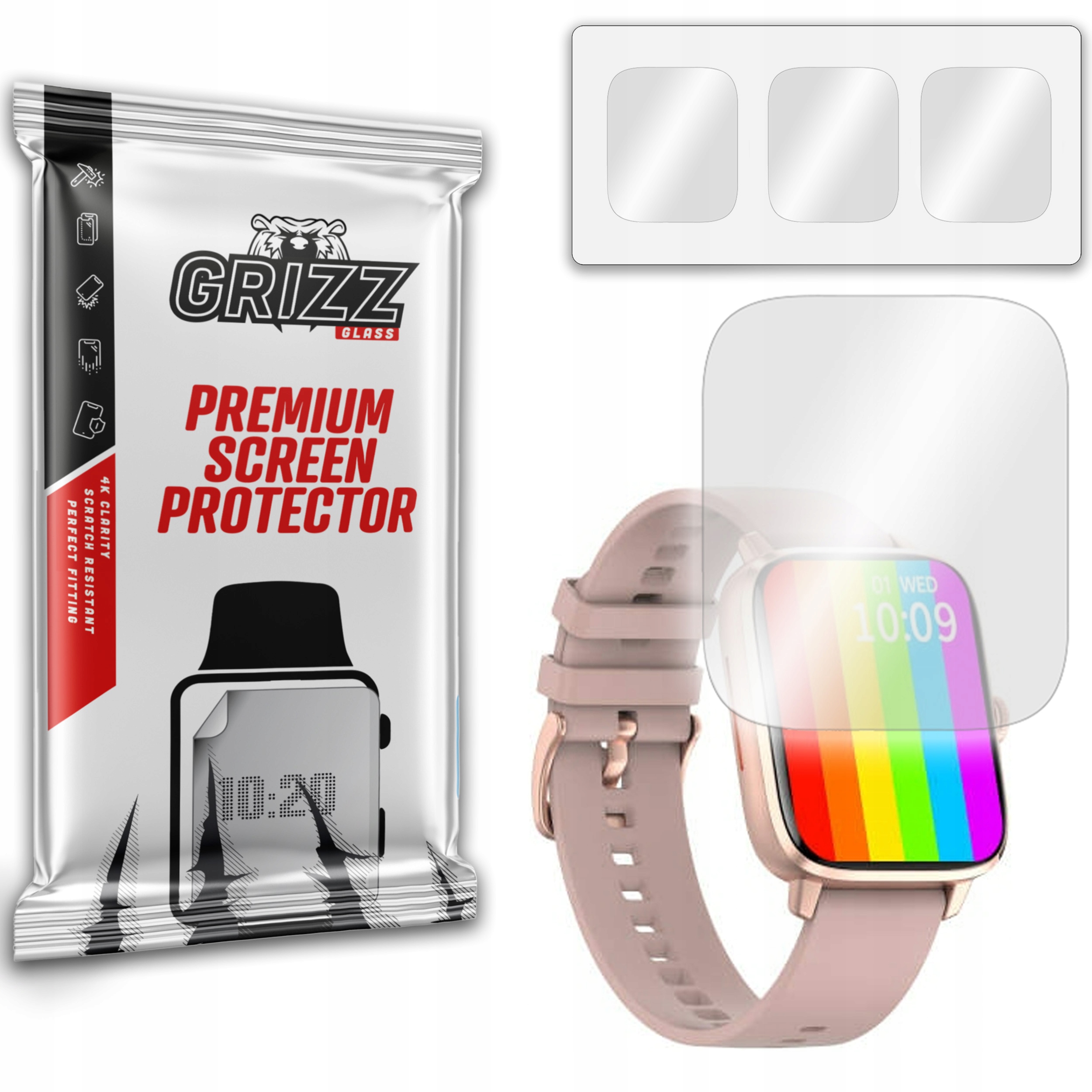 

3x Folia hydrożelowa do Smartwatch DT102