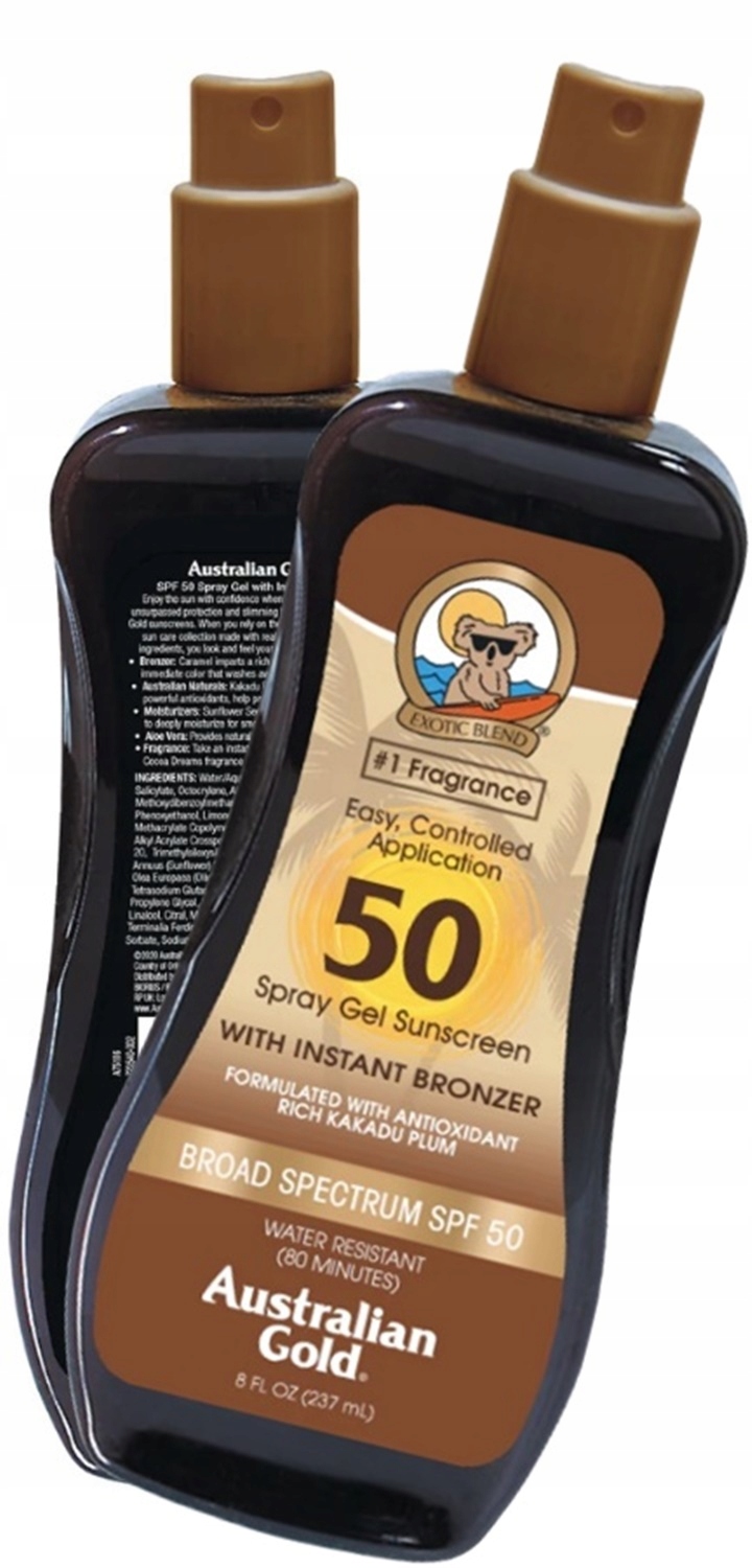 AUSTRALIAN GOLD ZEL Z BRONZEREM SPF 50 SPRAY Marka Australian Gold