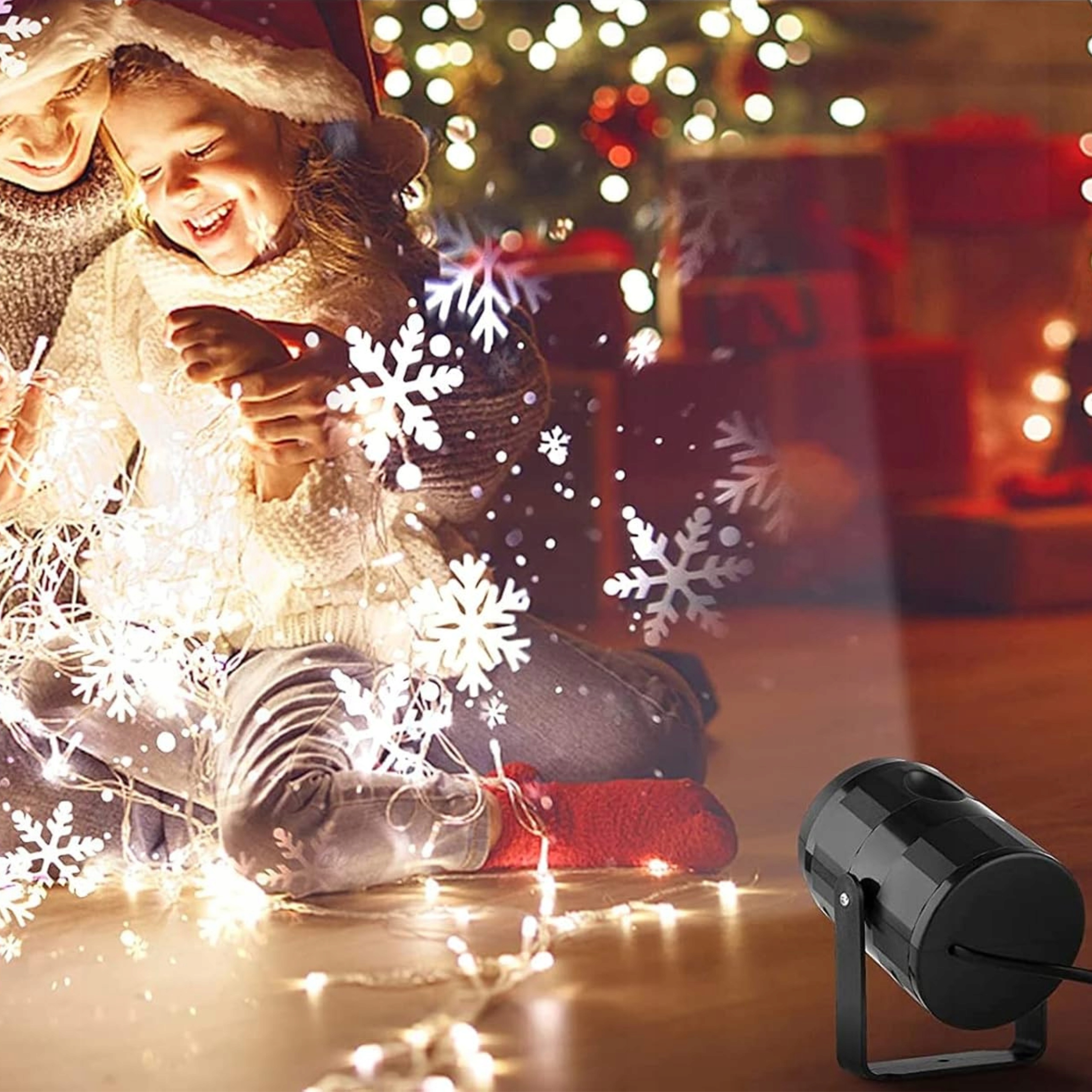 PROJEKTOR ŚWIĄTECZNY LED ŚNIEG LASEROWY RZUTNIK REFLEKTOR MIKOŁAJ RENIFER Moc 6 W