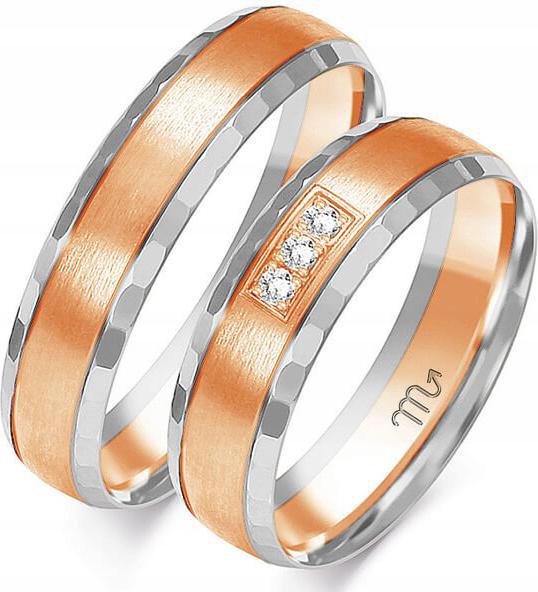 Obrąčka z růžového zlata 14K 585 – jemná, originální – pánská i dámská – velikost 26, 27, 28