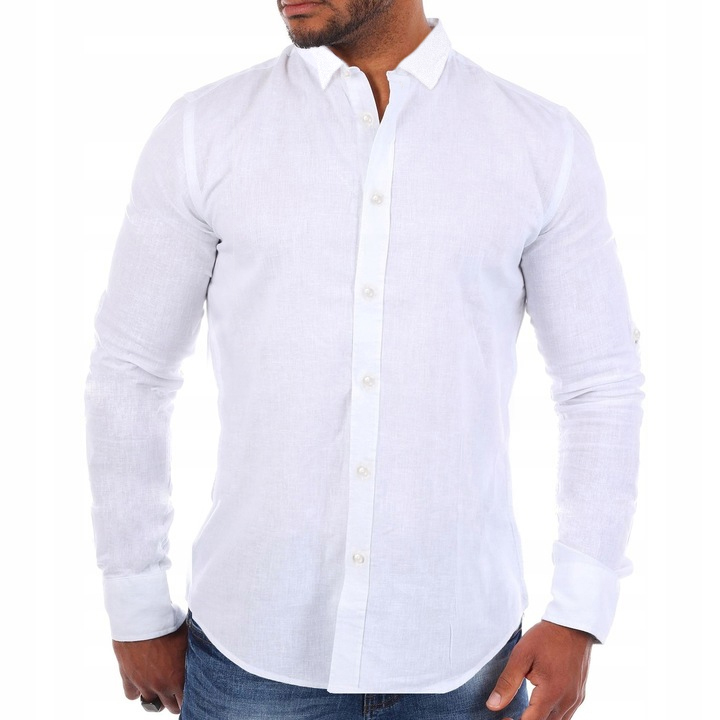 Pánská košile s límečkem Prodyšná, vypasovaná Bavlna
