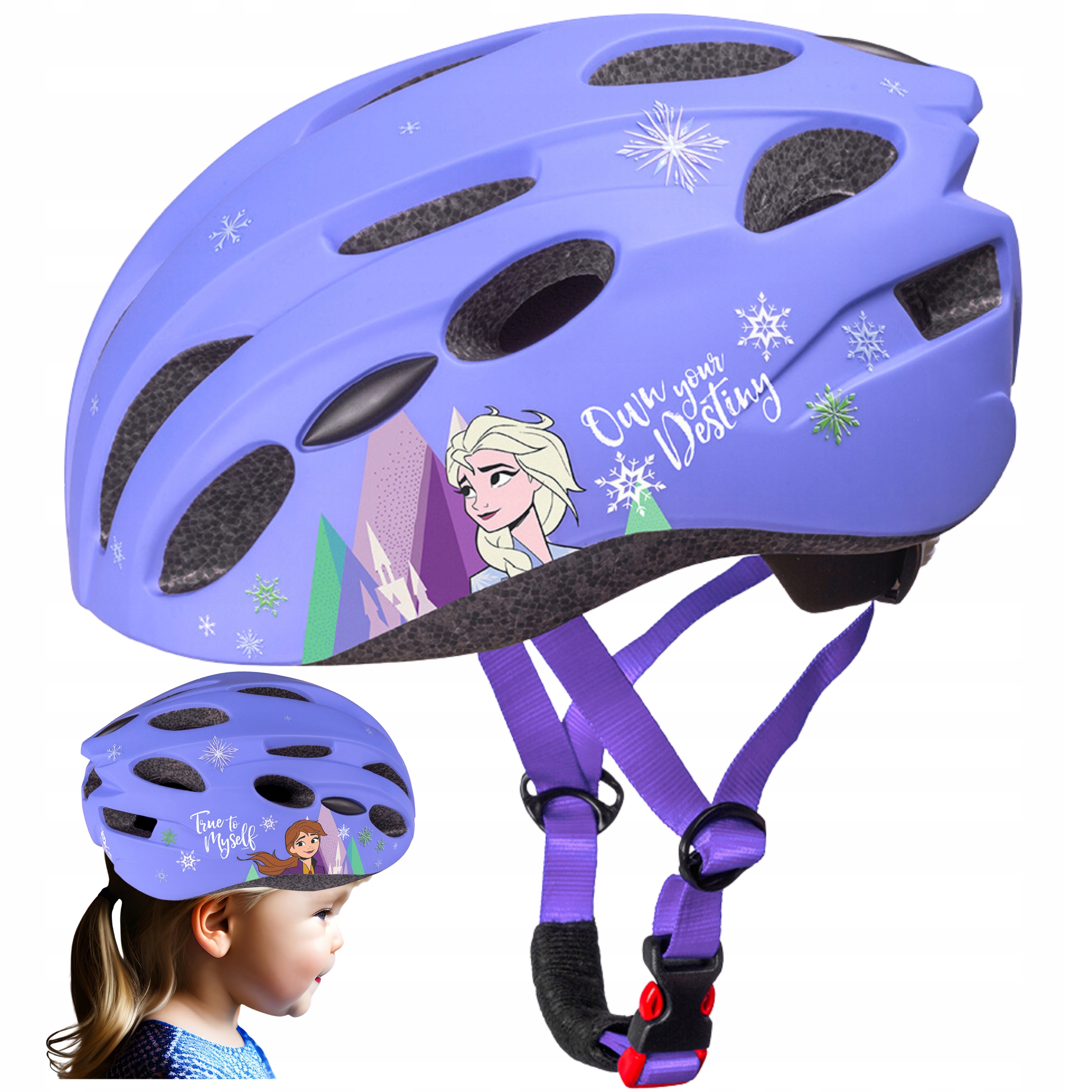 

Kask Rowerowy roz M Fioletowy 3 Lata Elsa Frozen