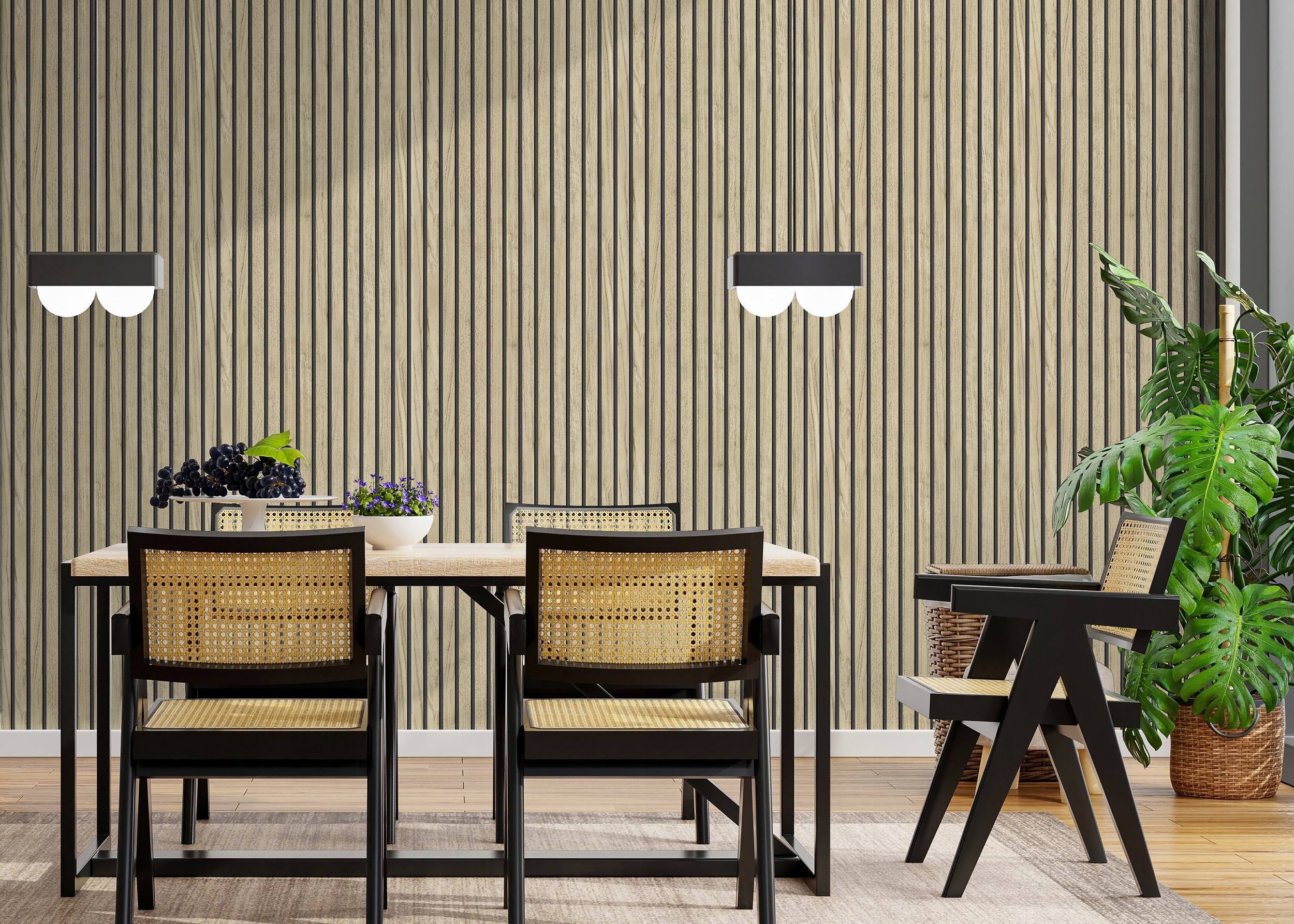 Tapeta LAMELE 3D FLIZELINOWA jasna drewno V78 Marka inna