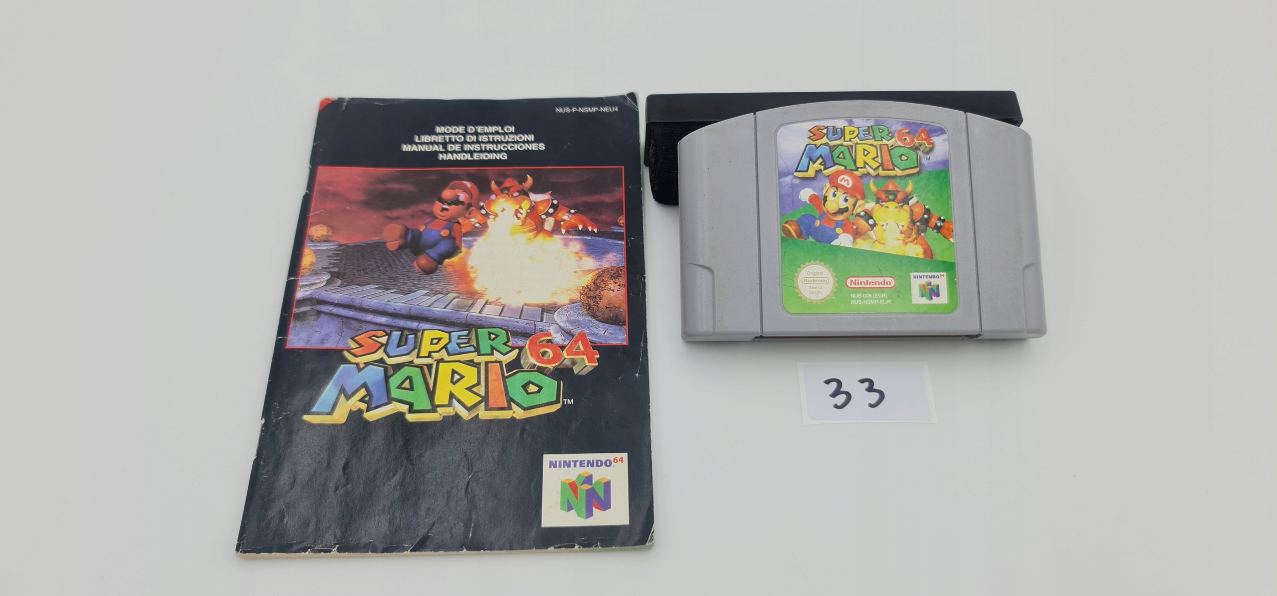 NINTENDO 64 SUPER MARIO 64 + KSIĄŻECZKA ORYGINAŁ Platforma Nintendo 64