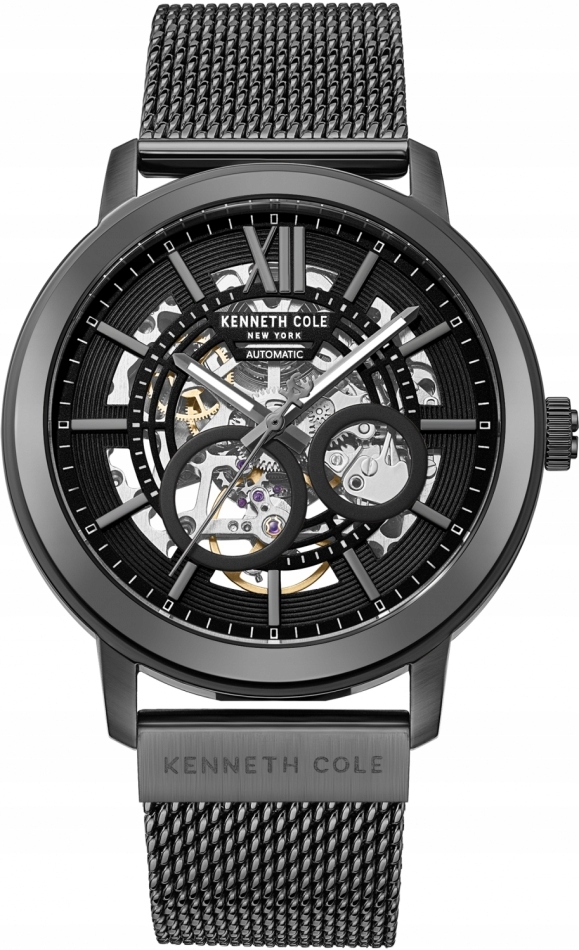 Zegarek męski Kenneth Cole KCWGY0081201 grafitowy klasyczny skeleton