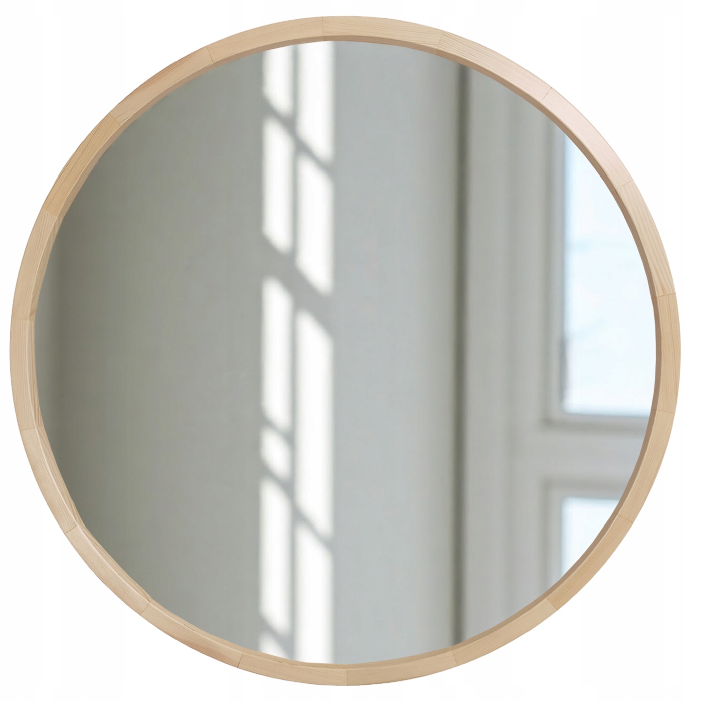 Nástenné zrkadlo Leja okrúhle fi700 Sosna do predsiene, obývačky, Stylové
