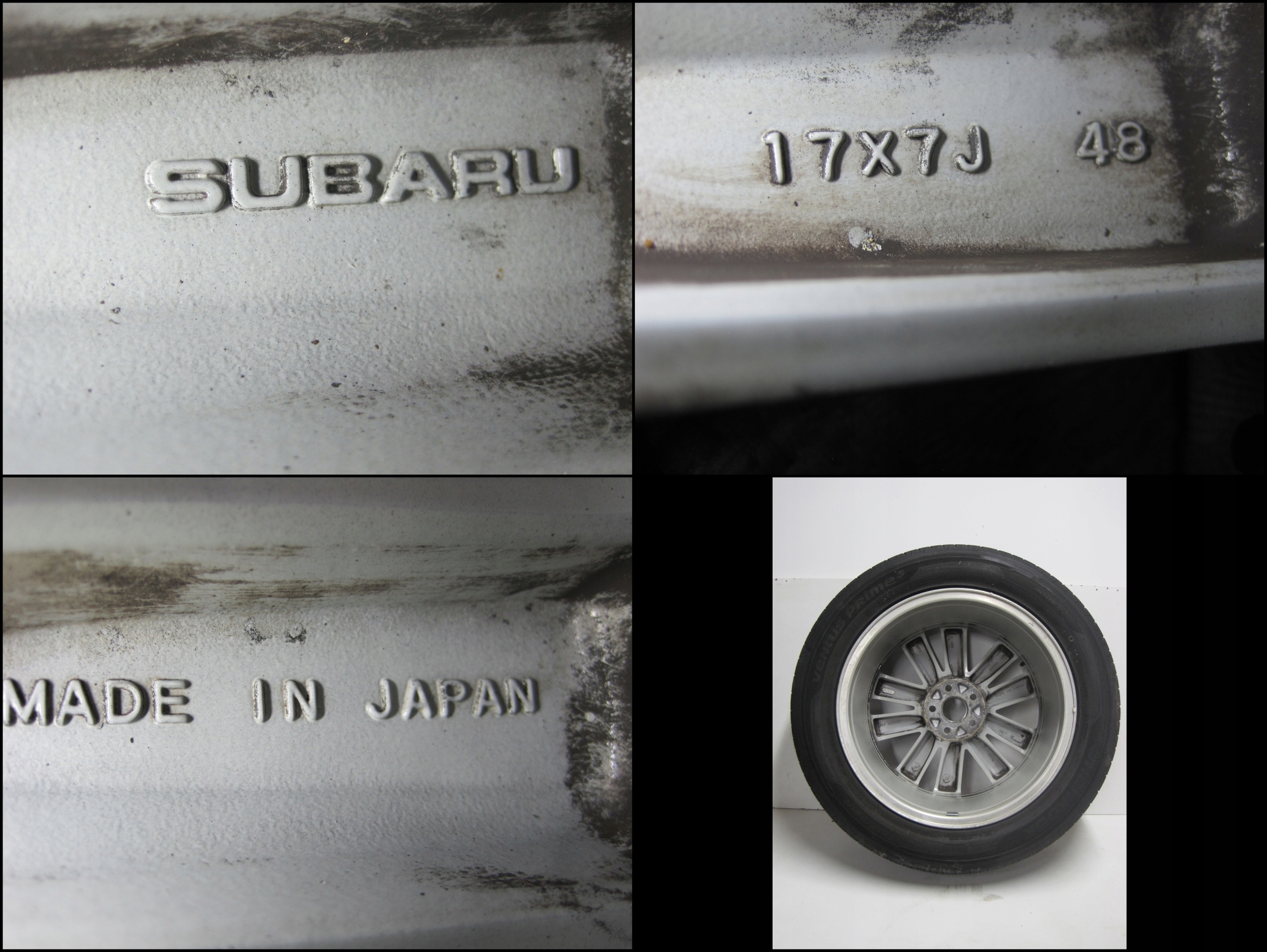 wheel disc aluminium SUBARU FORESTER III R17 6MM