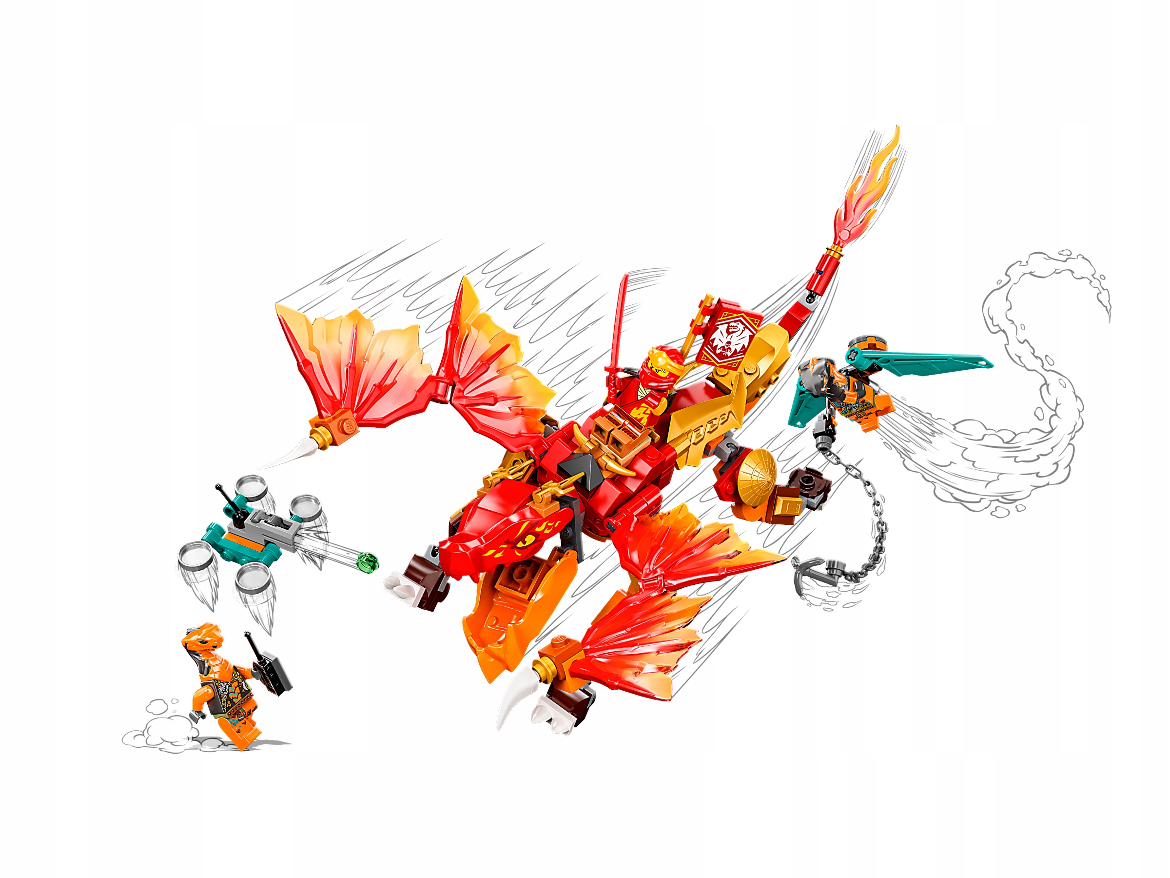 Lego Ninjago 71762 Smok ognia Kaia Evo