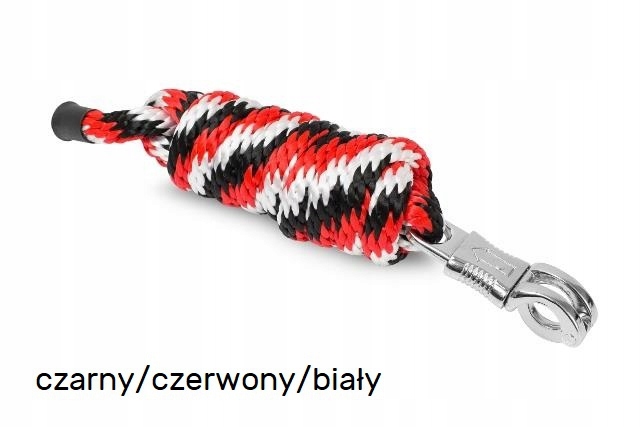 Start, Uwiąz z bezpiecznym karabinkiem Hard Pp 2m czarny/czerwony/biały