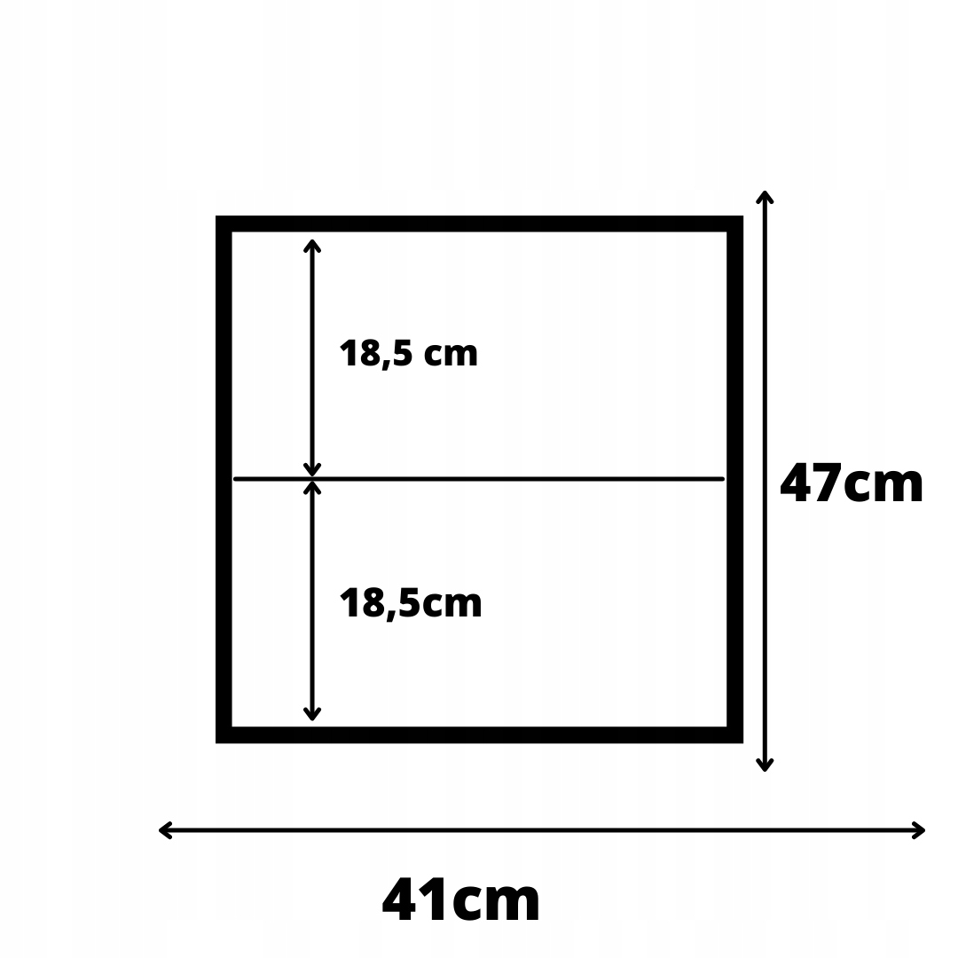 STOLIK NOCNY CZARNY Szerokość mebla 41 cm