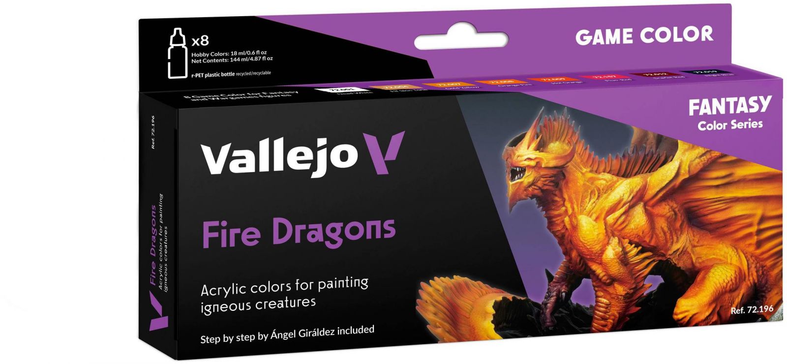 Vallejo: 72.196 Game Color Fire Dragons (8 x 18 ml)