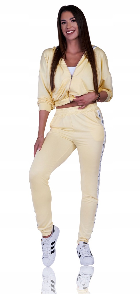 Dámský teplákovka komplet mikina a dlouhých kalhot, rozepínací s kapucí, velikost M