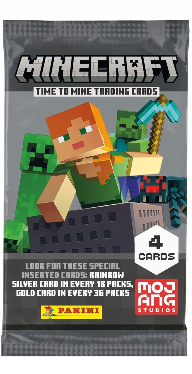Panini Minecraft Time To Mine Saszetka Karty Unikat 4 karty