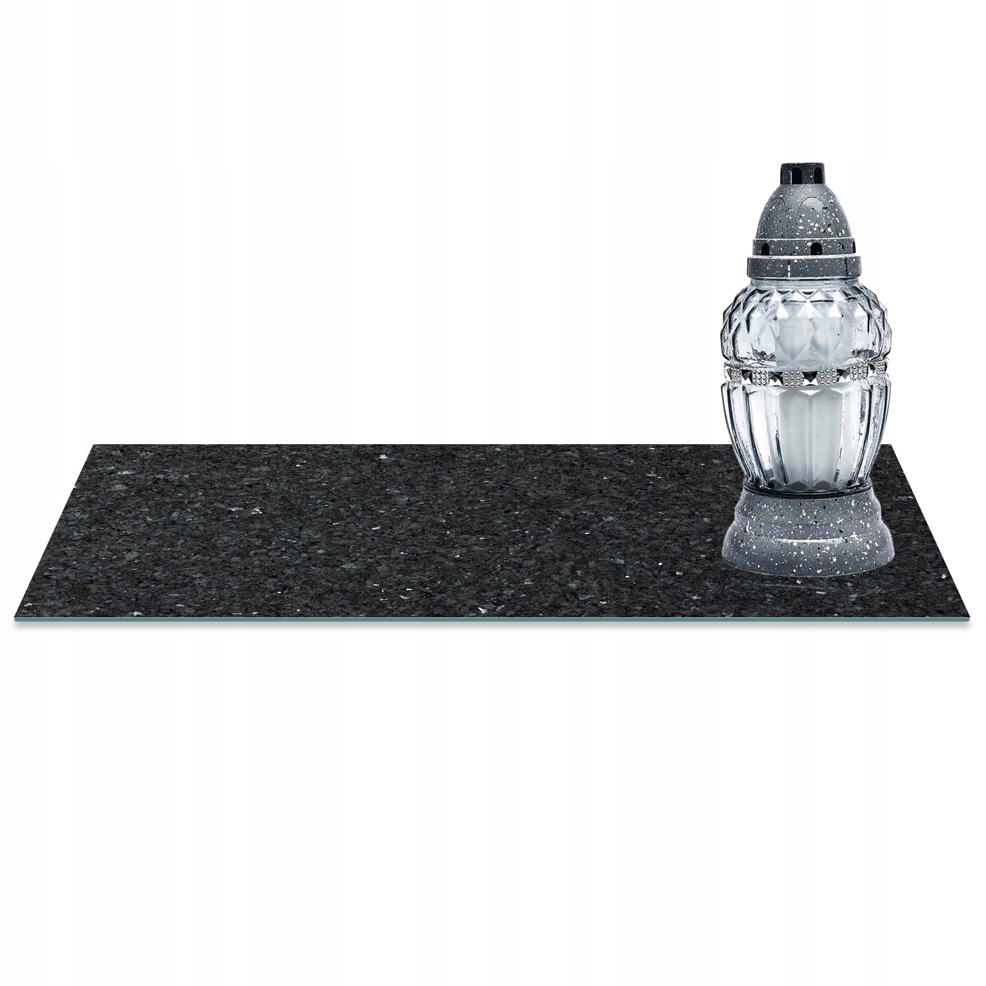 

Szklana Podstawka Pod Znicze 60x30cm Żużel 6d
