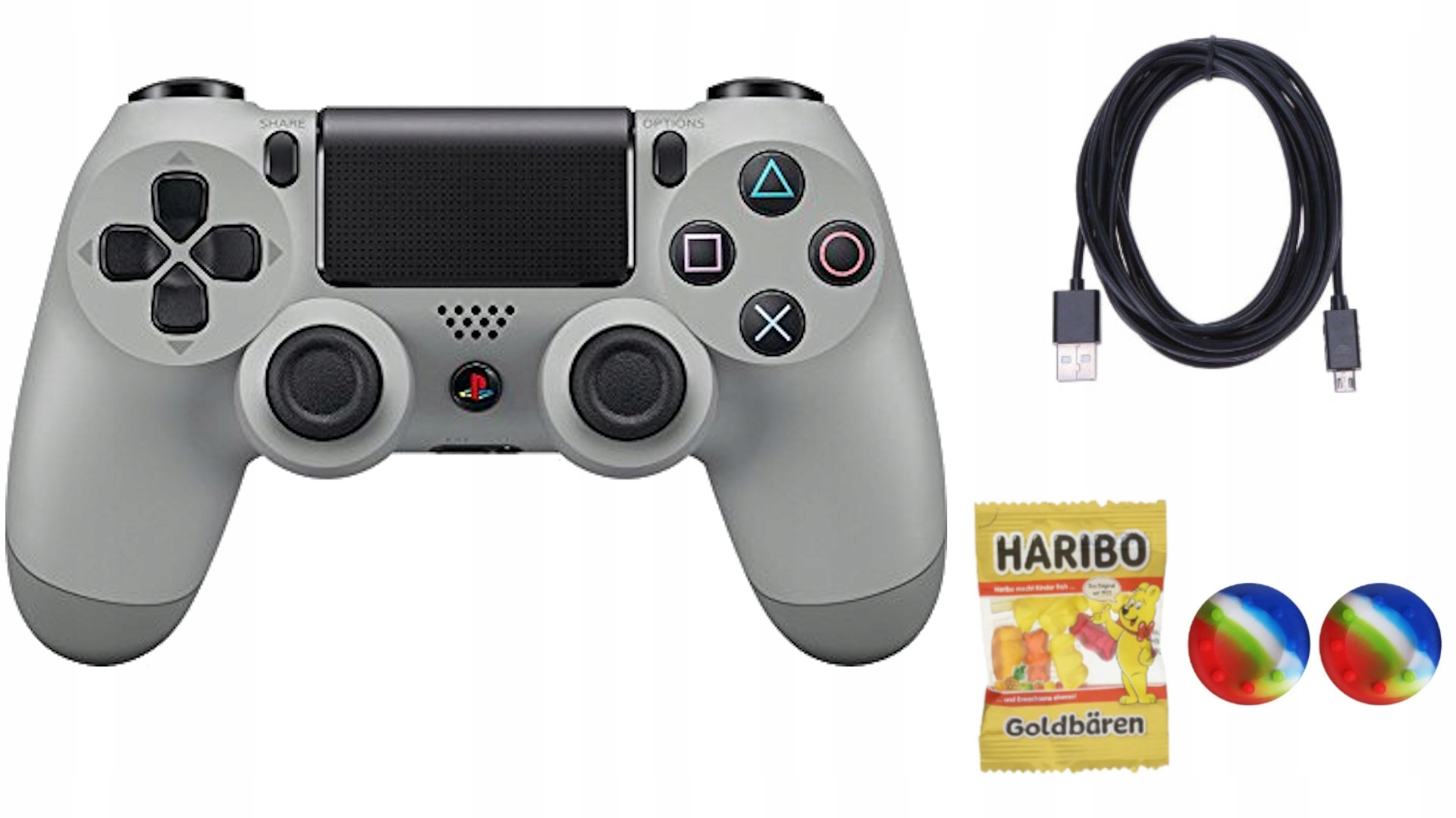 Pad bezprzewodowy, przewodowy do PS4 Sony szary