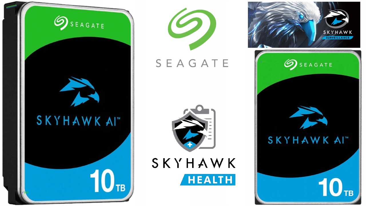Dysk Hdd do monitoringu Seagate Skyhawk 10TB