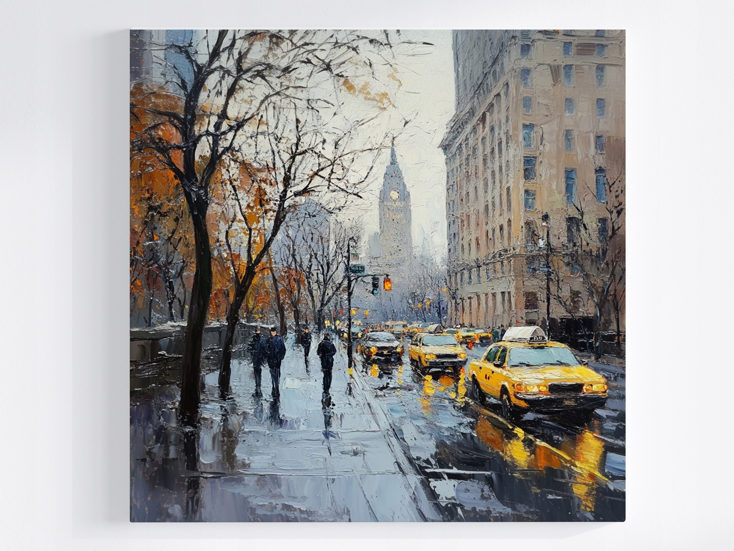 Obraz Na Plátně Canvas Město Ulice Manhattan New York Taxík 50x50
