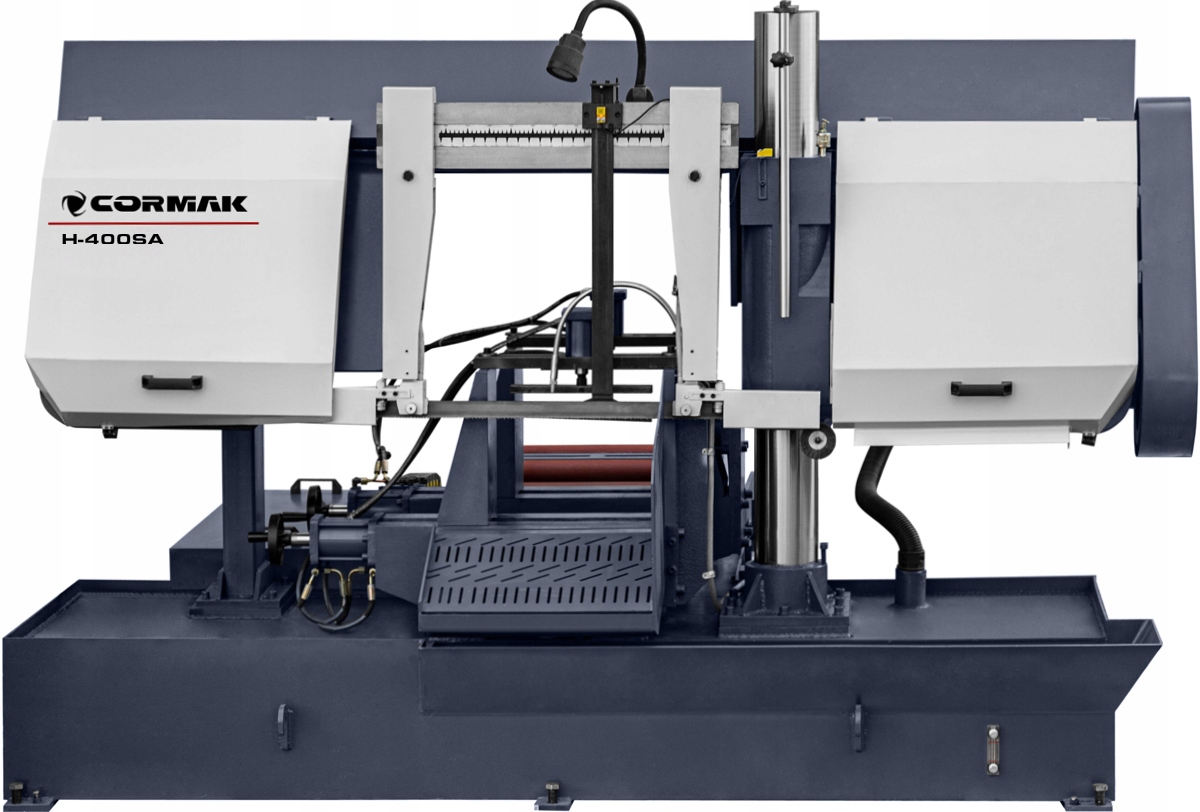 PIŁA PRZECINARKA TAŚMOWA CIĘCIE 400 mm 4kW AUTOMATYCZNA DO PAKIETÓW Kod producenta PRZECINARKA TAŚMOWA CORMAK H400SA