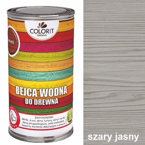 

Bejca Wodna Do Drewna Colorit 0,5 l Szary Jasny