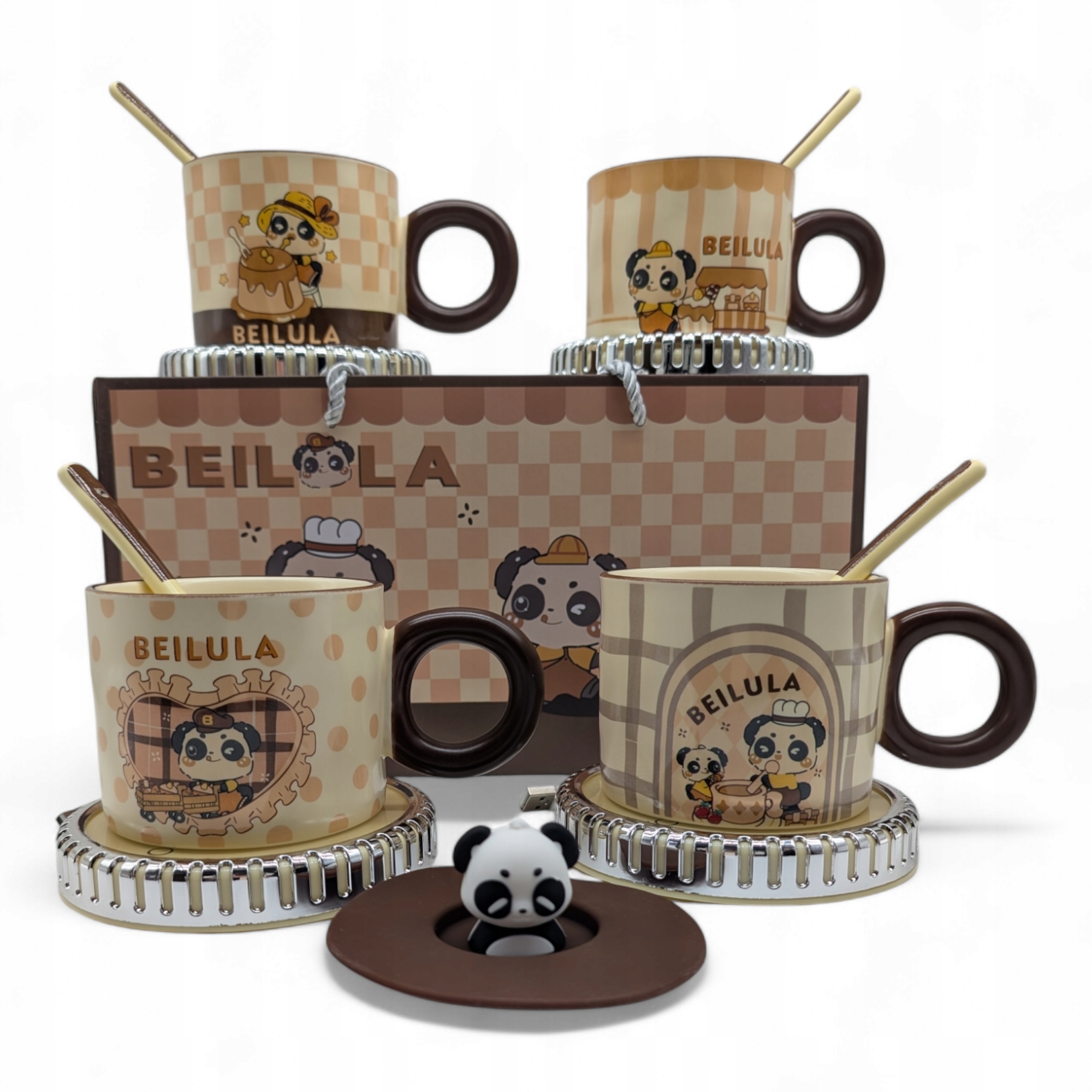 Hrnek Na Kávu A Čaj Usb ohřívač lžíce Dárek Hrnky Na Valentýna