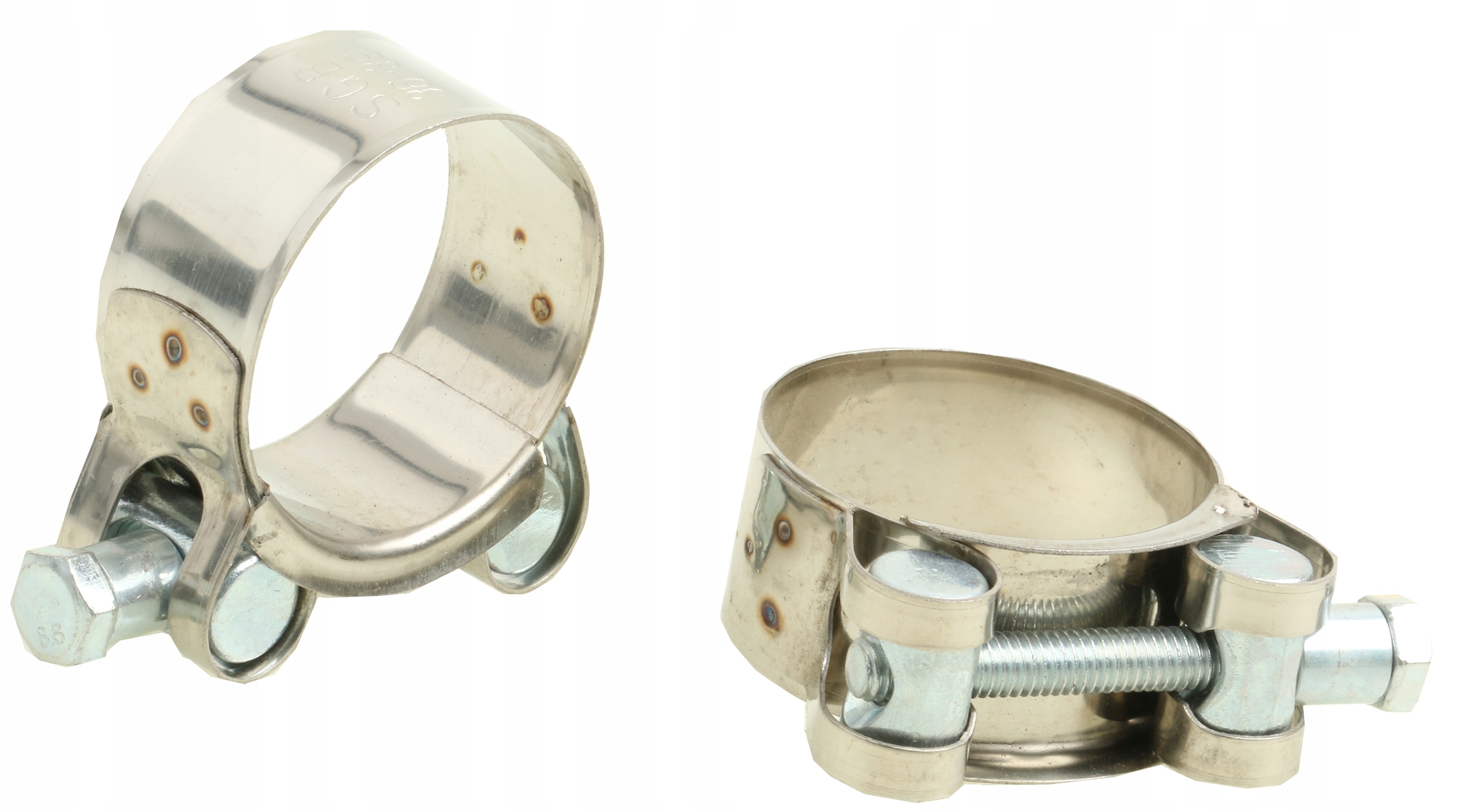 Opaska ślimakowa nierdzewna 36-39 mm 2 szt obejma zaciskowa metalowa Gbs