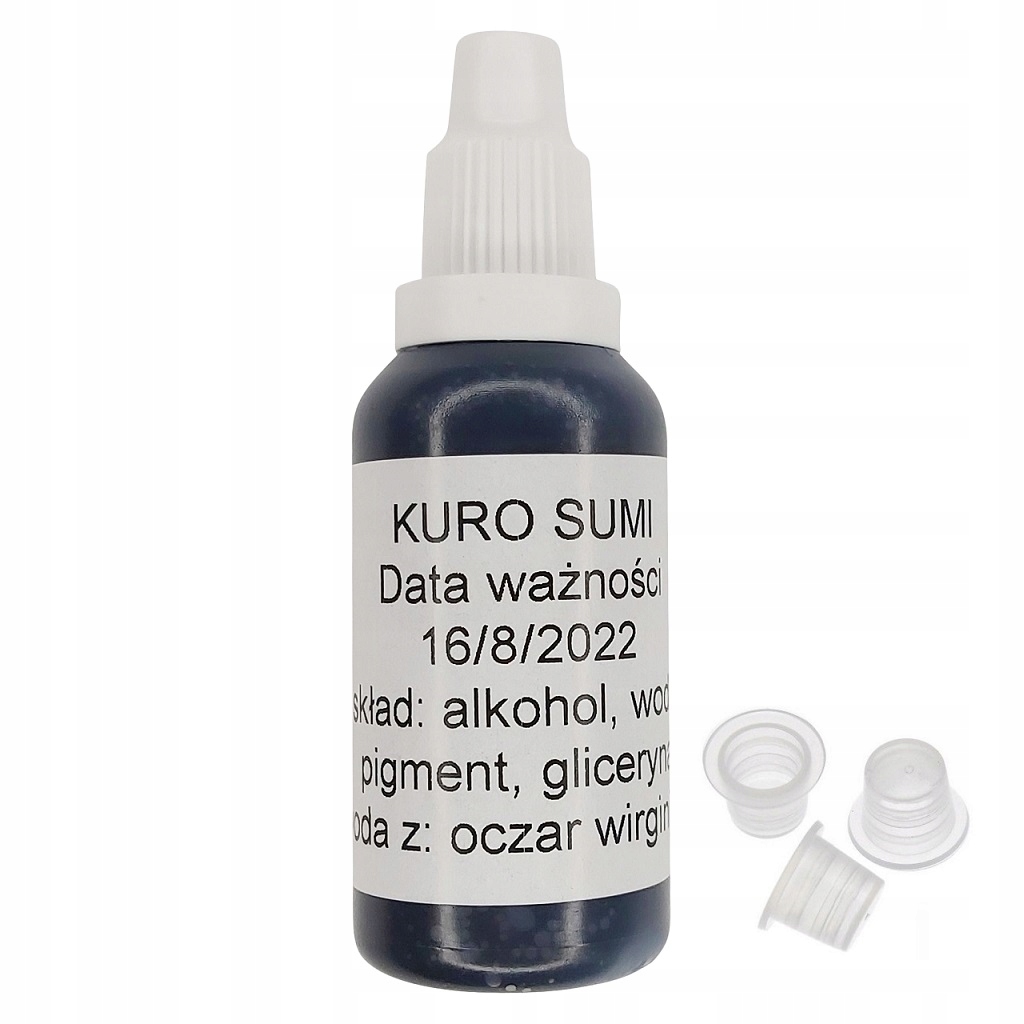 

Kuro Sumi czarny tusz do tatuazu 30ml+kubeczki