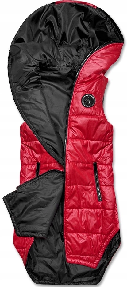 Vesta S Kapucí B0122 Červená XXL (44)