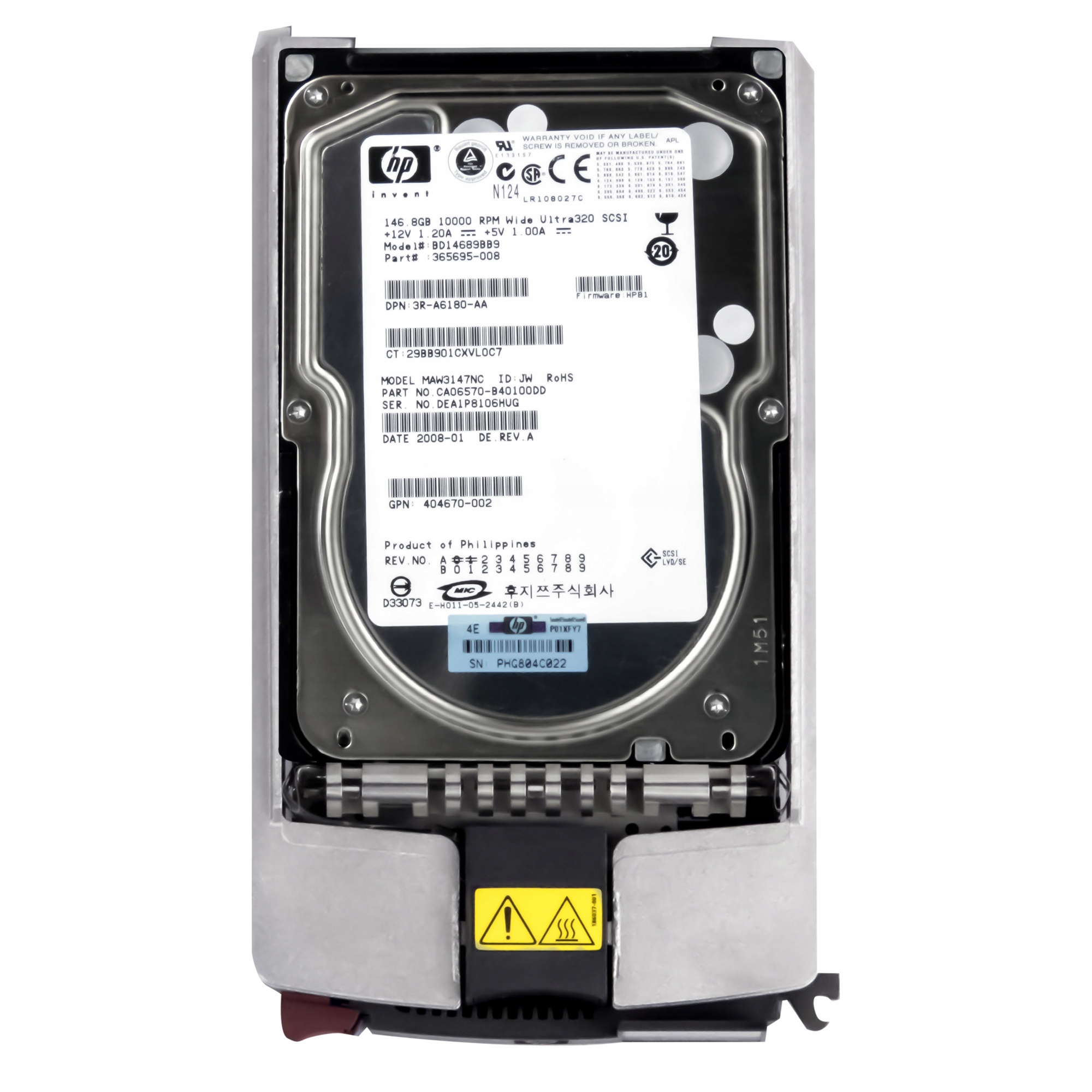 Hp 365695-008 146GB 10K Scsi U320 3.5" Hdd 146 Gb, 10 000 ot./min, Scsi U320, 3.5palcový disk
