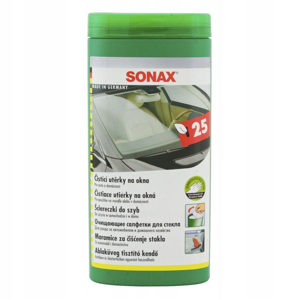 

Sonax Mokre Ściereczki Chusteczki Do Szyb 25szt
